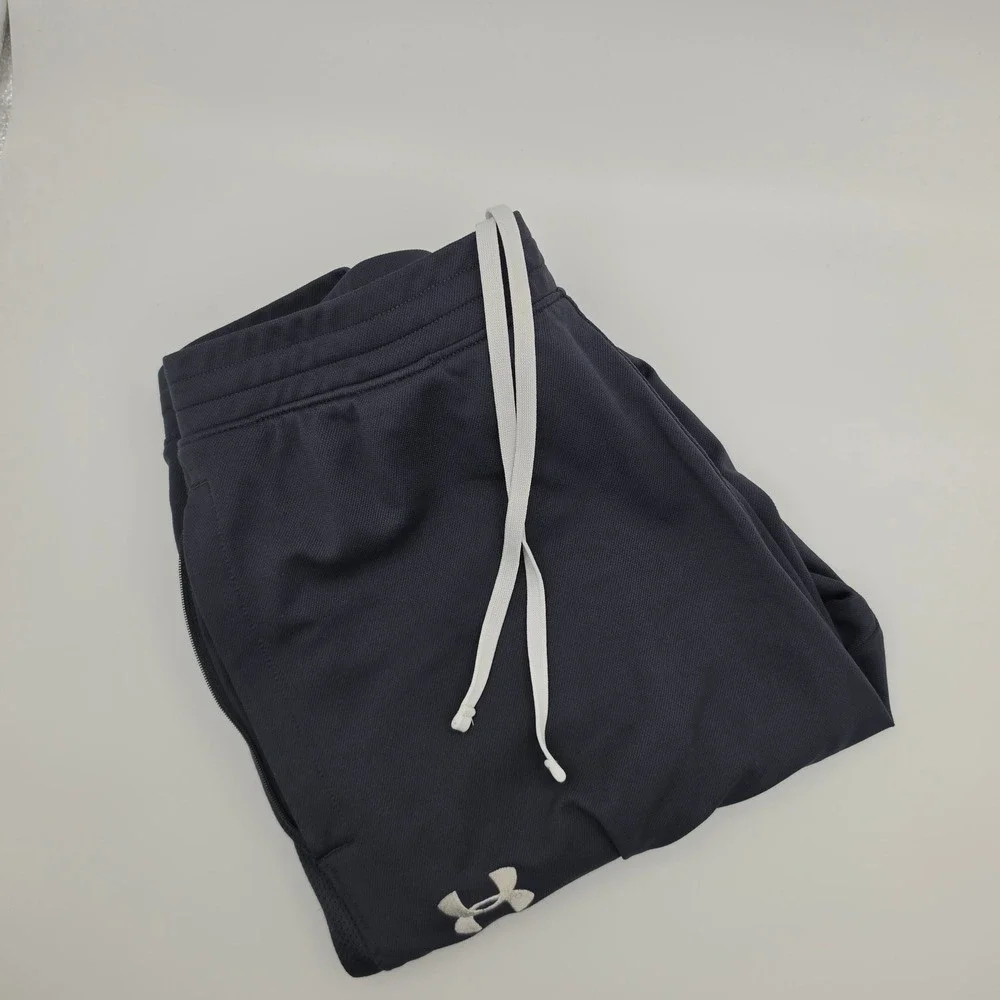Under Armour Jogger Pants Mens‎ Large Gray Excellent Fitted Drawstring Gym